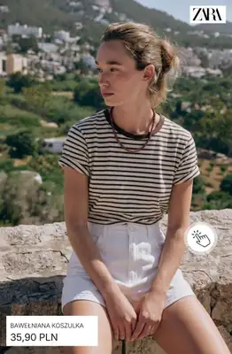 Zara - gazetka promocyjna Koszulki damskie od wtorku 30.06  - strona 13