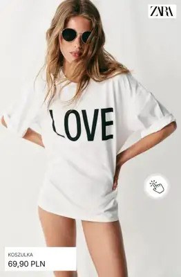 Zara - gazetka promocyjna Koszulki damskie od wtorku 30.06  - strona 4