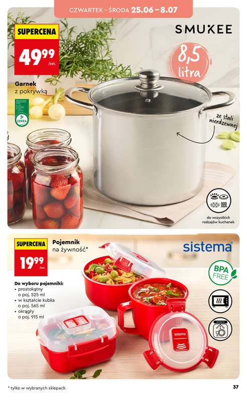 Biedronka - gazetka promocyjna Hity i inspiracje, od 20.06 od soboty 20.06 do środy 08.07 - strona 3