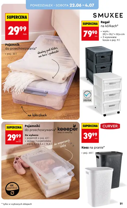 Biedronka - gazetka promocyjna Hity i inspiracje, od 20.06 od soboty 20.06 do środy 08.07 - strona 23