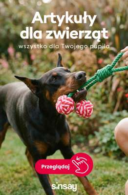 Sinsay - gazetka promocyjna Artykuły dla zwierząt - wszystko dla pupila! od wtorku 30.06 