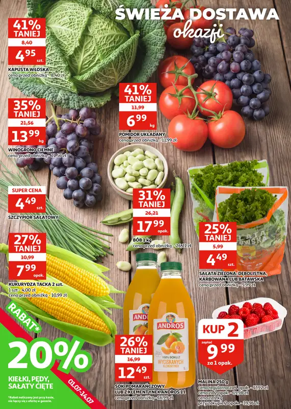 Auchan - gazetka promocyjna Gazetka Zielona Góra I Promocje gorące jak lato! od środy 01.07 do wtorku 14.07 - strona 2
