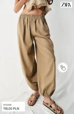 Zara - gazetka promocyjna Lniane spodnie od czwartku 02.07  - strona 12