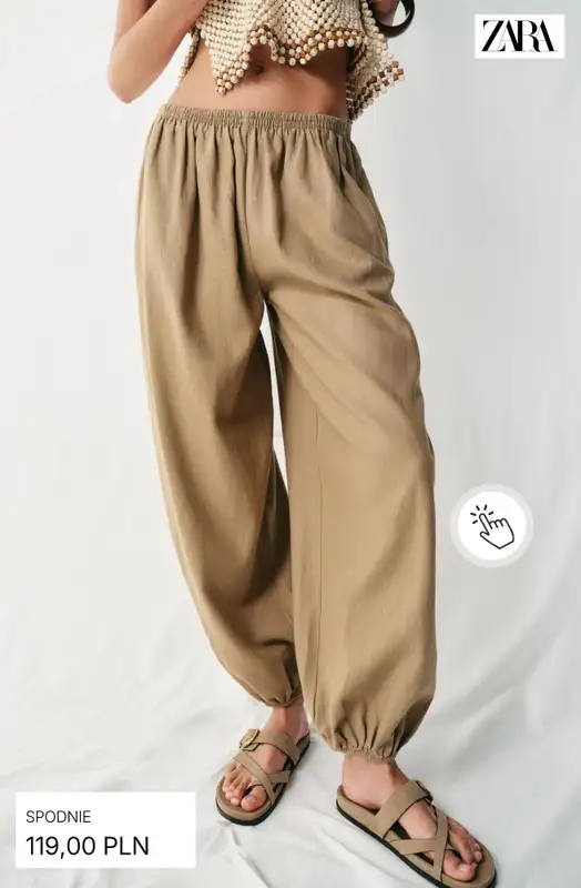 Zara - gazetka promocyjna Lniane spodnie od czwartku 02.07  - strona 12