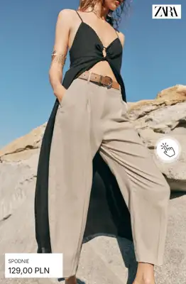 Zara - gazetka promocyjna Lniane spodnie od czwartku 02.07  - strona 7