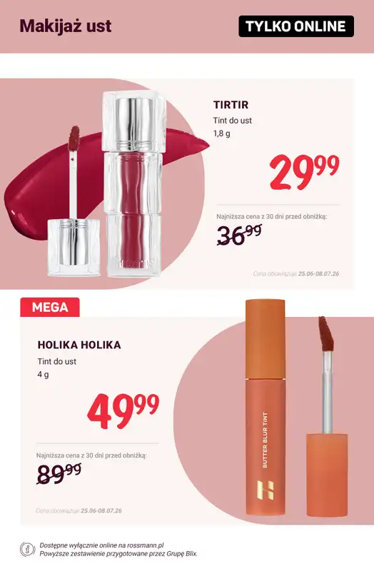 Rossmann - gazetka promocyjna Promocje TYLKO ONLINE! od wtorku 30.06 do środy 08.07 - strona 2