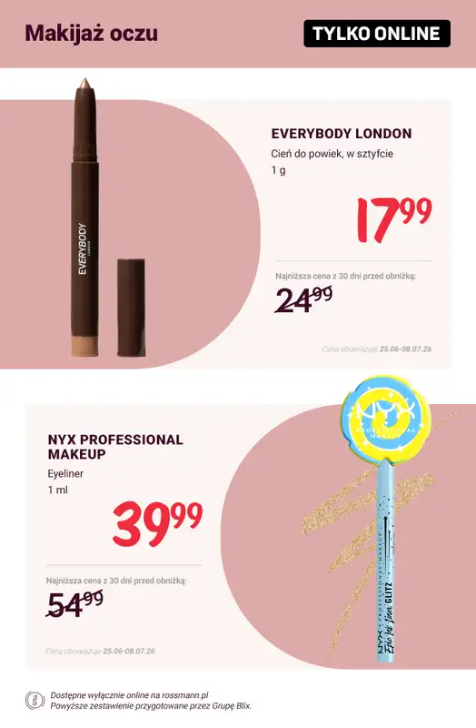 Rossmann - gazetka promocyjna Promocje TYLKO ONLINE! od wtorku 30.06 do środy 08.07 - strona 4