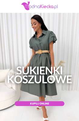 Modna Kiecka - gazetka promocyjna Sukienki koszulowe od wtorku 30.06 