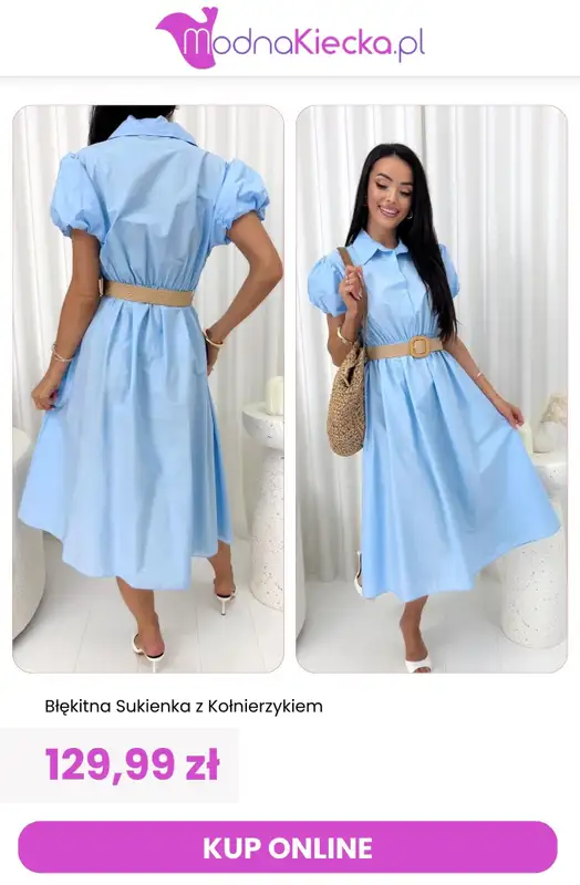 Modna Kiecka - gazetka promocyjna Sukienki koszulowe od wtorku 30.06  - strona 8