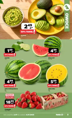 Netto - gazetka promocyjna Gazetka Spożywcza od czwartku 02.07 do soboty 04.07 - strona 5