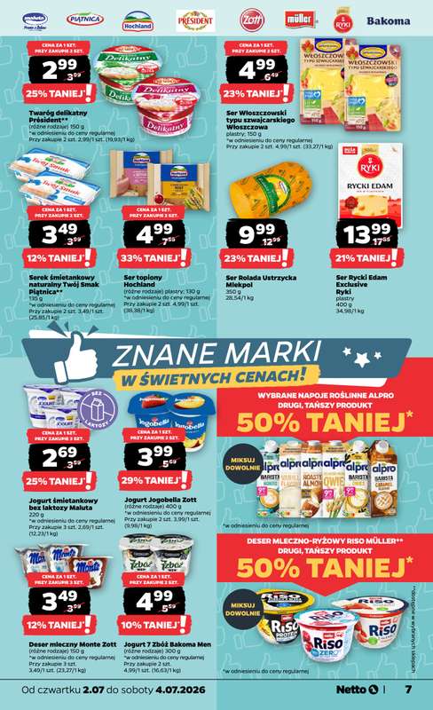 Netto - gazetka promocyjna Gazetka Spożywcza od czwartku 02.07 do soboty 04.07 - strona 7