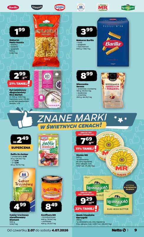 Netto - gazetka promocyjna Gazetka Spożywcza od czwartku 02.07 do soboty 04.07 - strona 9