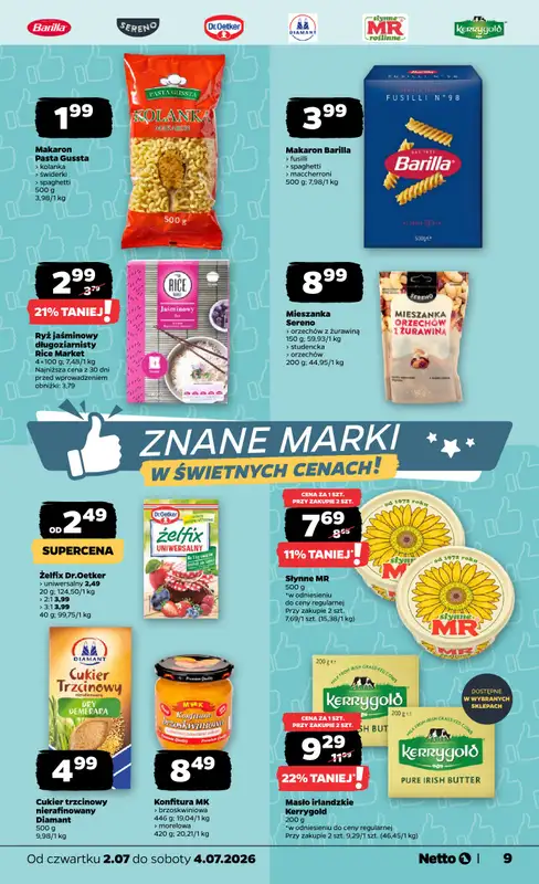 Netto - gazetka promocyjna Gazetka Spożywcza od czwartku 02.07 do soboty 04.07 - strona 9