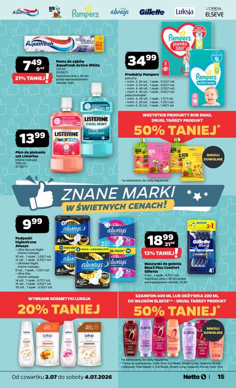 Netto - gazetka promocyjna Gazetka Spożywcza od czwartku 02.07 do soboty 04.07 - strona 15