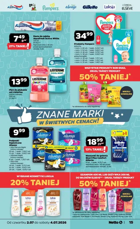 Netto - gazetka promocyjna Gazetka Spożywcza od czwartku 02.07 do soboty 04.07 - strona 15