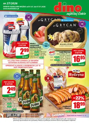 Dino - gazetka promocyjna Gazetka 27 / 2026 od środy 01.07 do wtorku 07.07