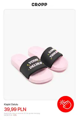Cropp - gazetka promocyjna Klapki i sandały dla niej w super cenach od wtorku 30.06  - strona 10
