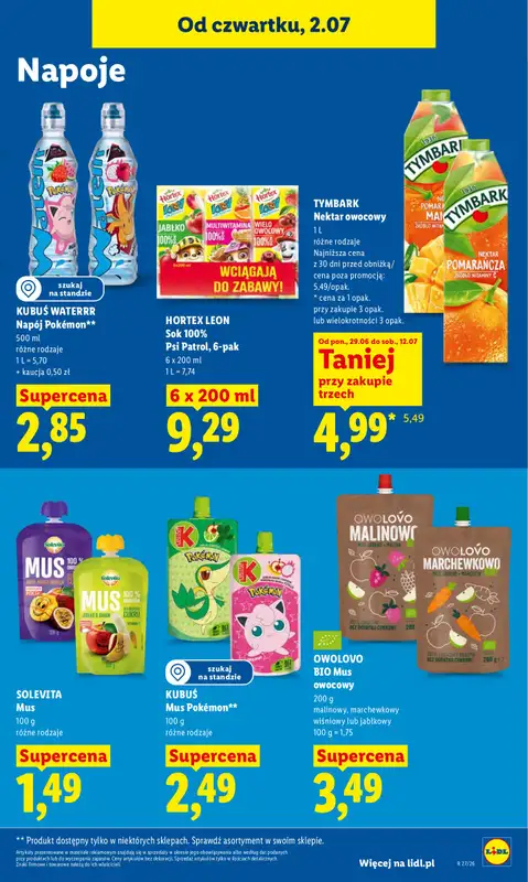 Lidl - gazetka promocyjna Oferta od czwartku od czwartku 02.07 do soboty 04.07 - strona 59