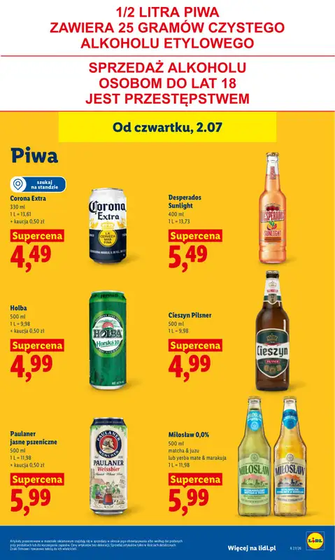 Lidl - gazetka promocyjna Oferta od czwartku od czwartku 02.07 do soboty 04.07 - strona 65