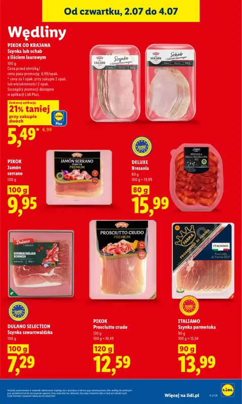 Lidl - gazetka promocyjna Oferta od czwartku od czwartku 02.07 do soboty 04.07 - strona 51