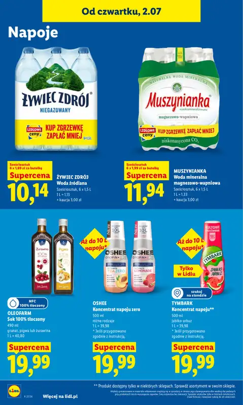 Lidl - gazetka promocyjna Oferta od czwartku od czwartku 02.07 do soboty 04.07 - strona 60
