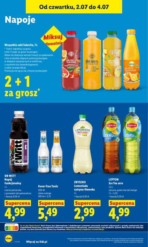 Lidl - gazetka promocyjna Oferta od czwartku od czwartku 02.07 do soboty 04.07 - strona 62