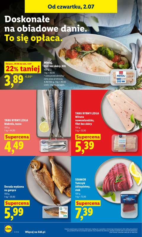 Lidl - gazetka promocyjna Oferta od czwartku od czwartku 02.07 do soboty 04.07 - strona 54