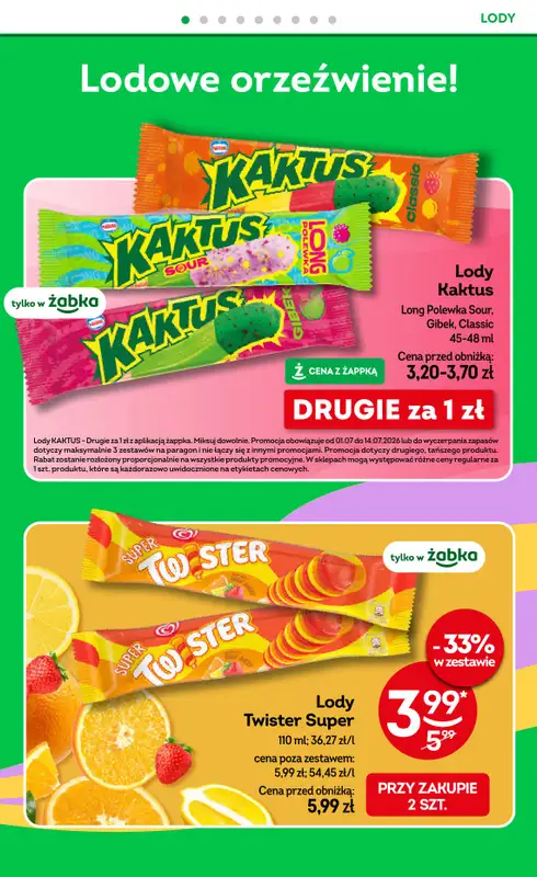 Żabka - gazetka promocyjna Gazetka od środy 01.07 do wtorku 14.07 - strona 32