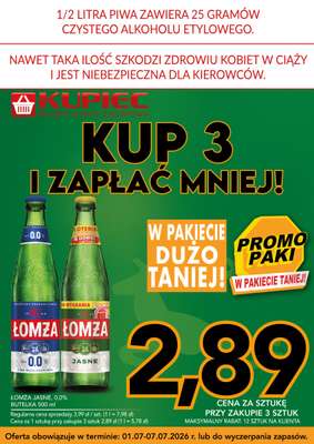 Kupiec - gazetka promocyjna Promopaki od środy 01.07 do wtorku 07.07 - strona 8