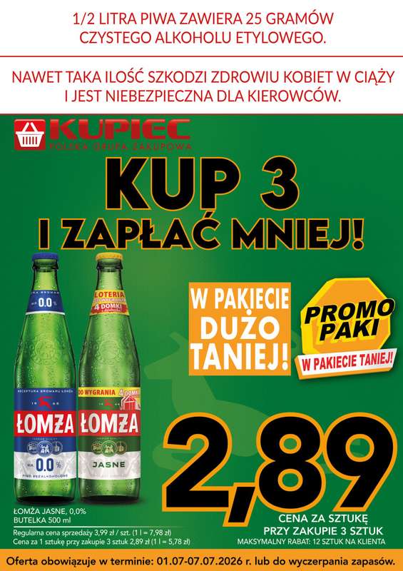 Kupiec - gazetka promocyjna Promopaki od środy 01.07 do wtorku 07.07 - strona 8