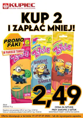 Kupiec - gazetka promocyjna Promopaki od środy 01.07 do wtorku 07.07 - strona 2