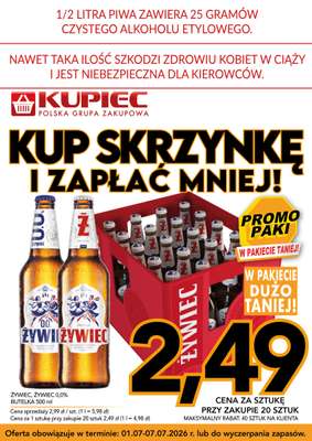 Kupiec - gazetka promocyjna Promopaki od środy 01.07 do wtorku 07.07