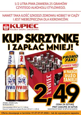 Kupiec - gazetka promocyjna Promopaki od środy 01.07 do wtorku 07.07