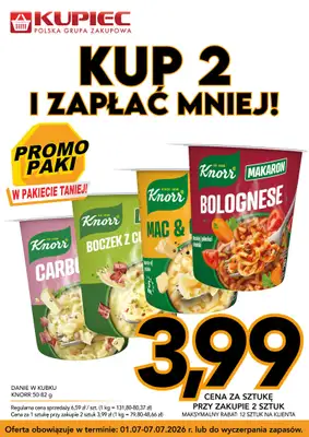 Kupiec - gazetka promocyjna Promopaki od środy 01.07 do wtorku 07.07 - strona 10