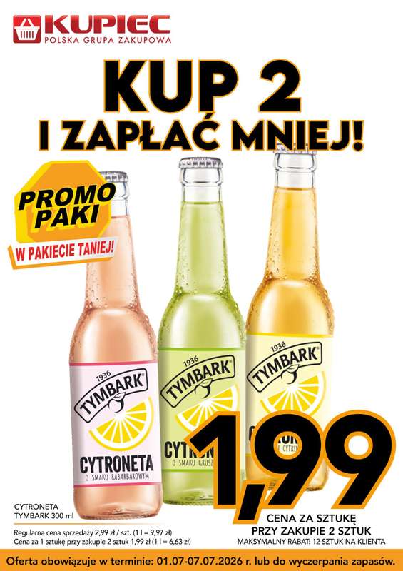 Kupiec - gazetka promocyjna Promopaki od środy 01.07 do wtorku 07.07 - strona 6