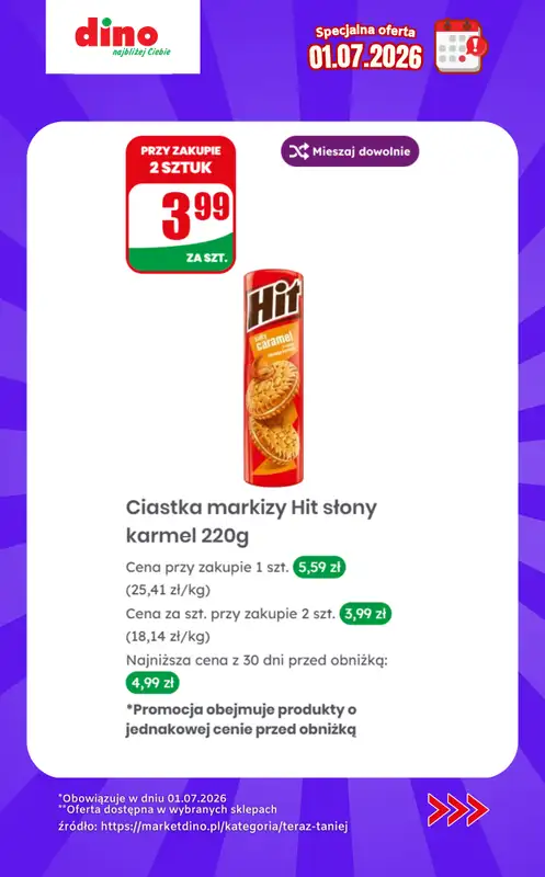 Dino - gazetka promocyjna Specjalna oferta na 01.07.2026 - promocje spoza gazetki od środy 01.07 do środy 01.07 - strona 5