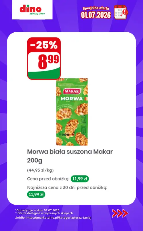Dino - gazetka promocyjna Specjalna oferta na 01.07.2026 - promocje spoza gazetki od środy 01.07 do środy 01.07 - strona 10
