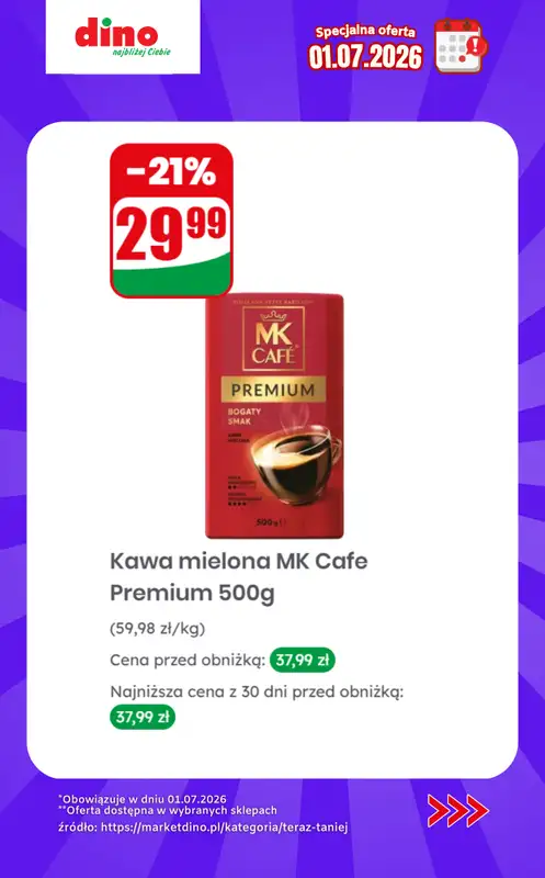 Dino - gazetka promocyjna Specjalna oferta na 01.07.2026 - promocje spoza gazetki od środy 01.07 do środy 01.07 - strona 3