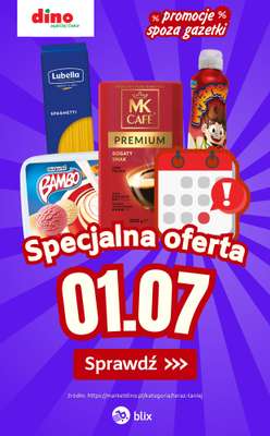 Dino - gazetka promocyjna Specjalna oferta na 01.07.2026 - promocje spoza gazetki od środy 01.07 do środy 01.07