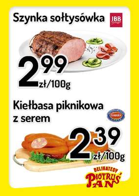 Delikatesy Piotruś Pan - gazetka promocyjna Plakaty promocyjne od środy 01.07 do środy 08.07
