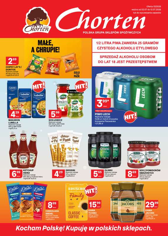 Chorten - gazetka promocyjna Gazetka Podkarpackie, Śląskie, Opolskie Market od czwartku 02.07 do niedzieli 12.07