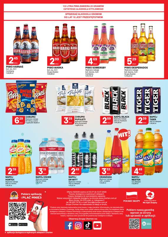 Chorten - gazetka promocyjna Gazetka Podkarpackie, Śląskie, Opolskie Market od czwartku 02.07 do niedzieli 12.07 - strona 4