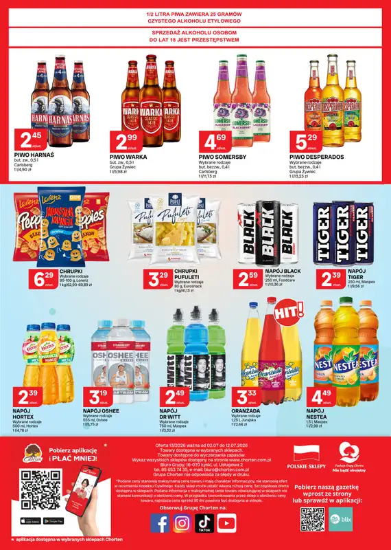 Chorten - gazetka promocyjna Gazetka Podkarpackie, Śląskie, Opolskie Market od czwartku 02.07 do niedzieli 12.07 - strona 4