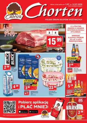 Chorten - gazetka promocyjna Gazetka Mazowsze Market od czwartku 02.07 do niedzieli 12.07