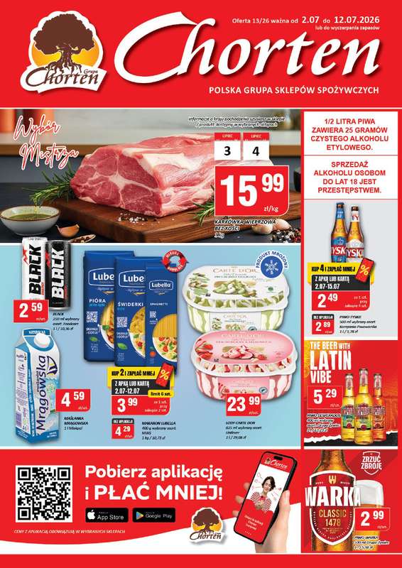 Chorten - gazetka promocyjna Gazetka Mazowsze Market od czwartku 02.07 do niedzieli 12.07