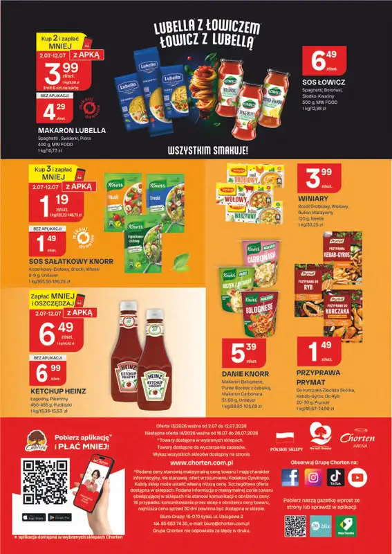 Chorten - gazetka promocyjna Gazetka Podlaskie Market od czwartku 02.07 do niedzieli 12.07 - strona 8