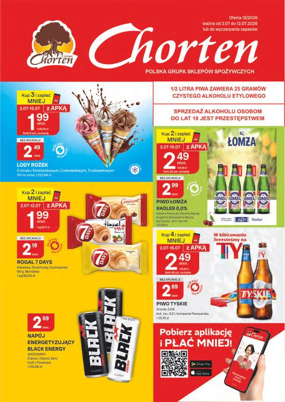 Chorten - gazetka promocyjna Gazetka Podlaskie Market od czwartku 02.07 do niedzieli 12.07