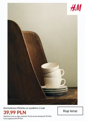 H&M - gazetka promocyjna HOME: wyprzedaż do -60% od środy 01.07  - strona 10