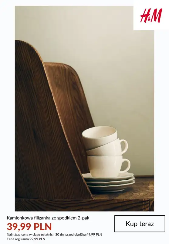 H&M - gazetka promocyjna HOME: wyprzedaż do -60% od środy 01.07  - strona 10