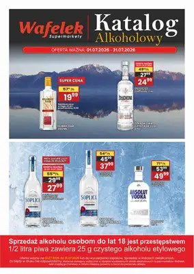 Wafelek - gazetka promocyjna Katalog alkoholowy od środy 01.07 do piątku 31.07